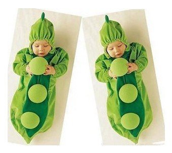 Pea Pod Sleeping Bag, Cute Baby Outfit Costume