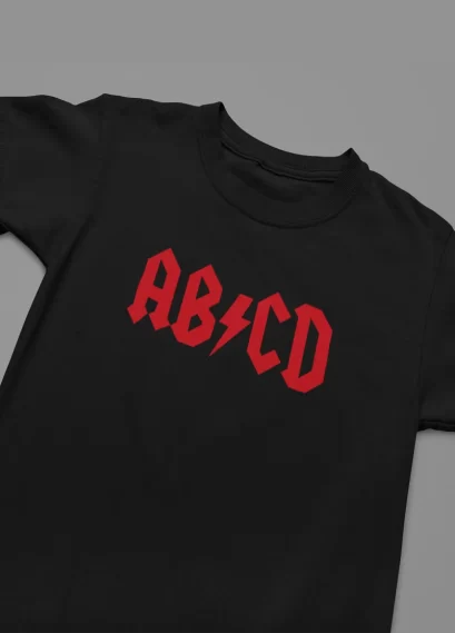 AB/CD AC/DC Toddler Kids T-shirt Short Sleeve Top