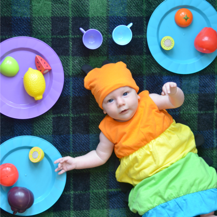 Caterpillar Baby Costume, Rainbow Cute Baby Bundler