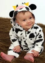 Cow Baby Onesie Cow Print Animal Toddler All In One Outfit
