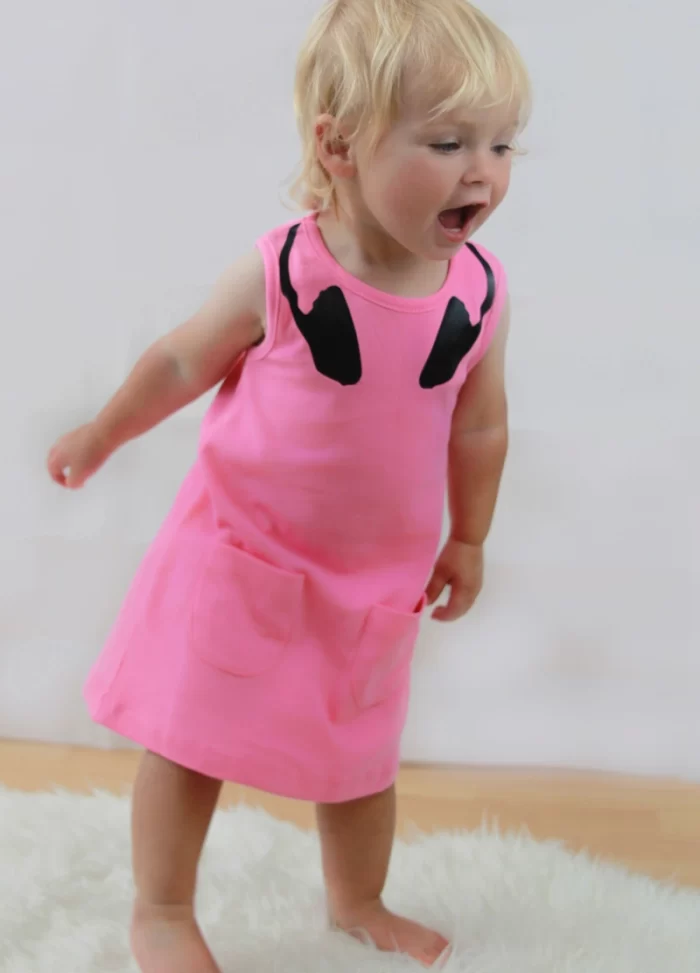 Dj Headphones Trendy Girls Dress Toddler & Baby Dresses