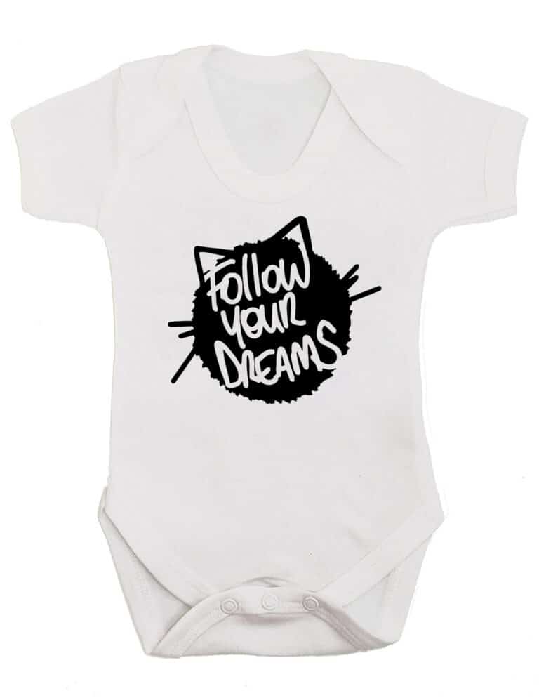 Follow Your Dreams Baby Grow Bodysuit