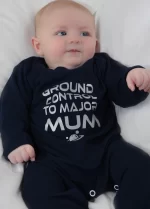 David Bowie Baby Sleepsuit Ground Control to Major Mum Outfit