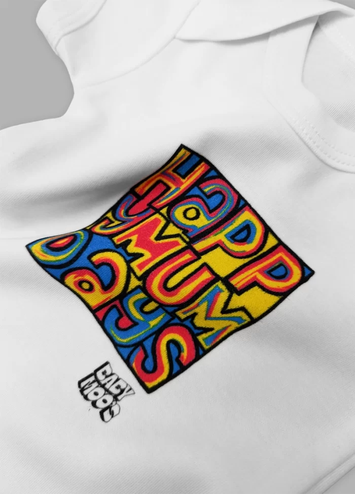 Happy Mondays Mum Days Baby Grow White Madchester Clothes