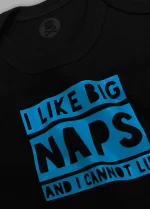 I Like Big Naps and I cannot Lie HipHop Baby Grow Blue Print