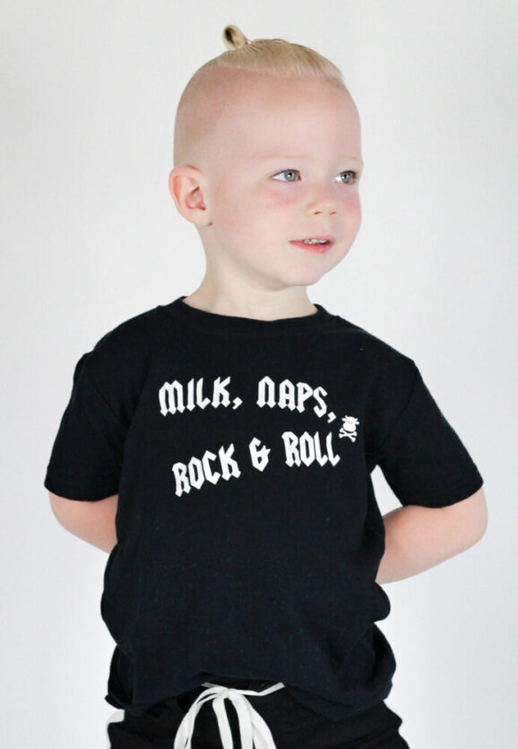 Rock & Roll Kids T-Shirt | Rock Music Toddler Top | BABYMOO'S