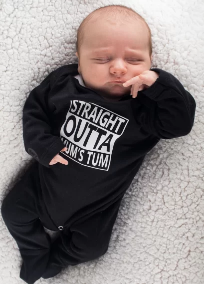 Hip Hop Baby Sleepsuit NWA Straight Outta Compton Sleepsuit