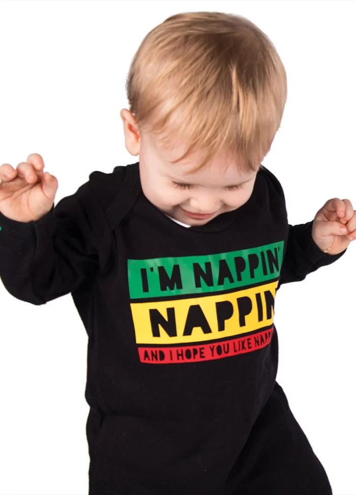 Nappin Nappin Reggae Baby Sleepsuit Bob Marley Infant Outfit