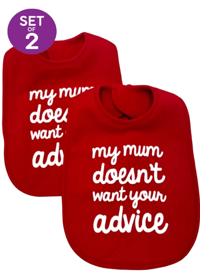 Novelty Baby Bibs Doesn't Want Your Advice Toddler Bib Set