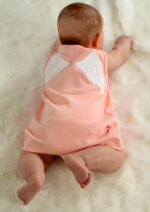 Adorable Baby Dress Peach Angel Wings Costume