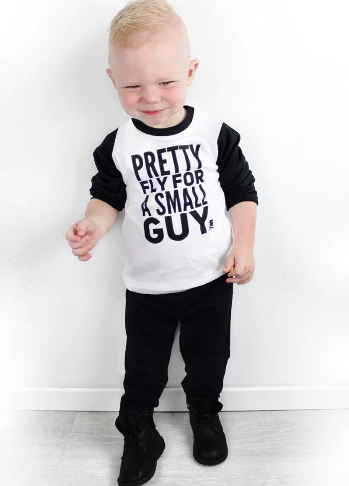 Pretty Fly Kids Clothing Set Baby Toddler Raglan Outfit