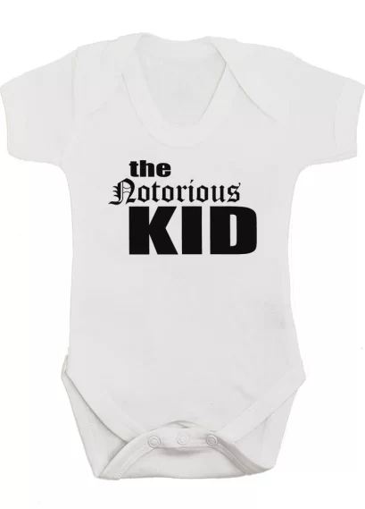 Rap Baby Grow Notorious BIG Bodysuit White