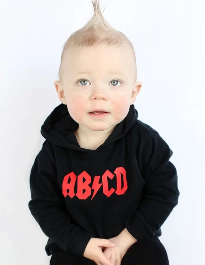 Rock N Roll Kids Hoodie Toddler ACDC Hooded Top