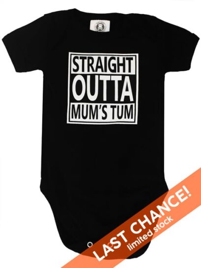 Straight Outta Compton Mum's Tum Baby Grow Bodysuit Vest