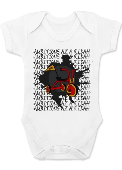 Tupac Ambitions as a Ridah Baby Grow 2Pac Bodysuit