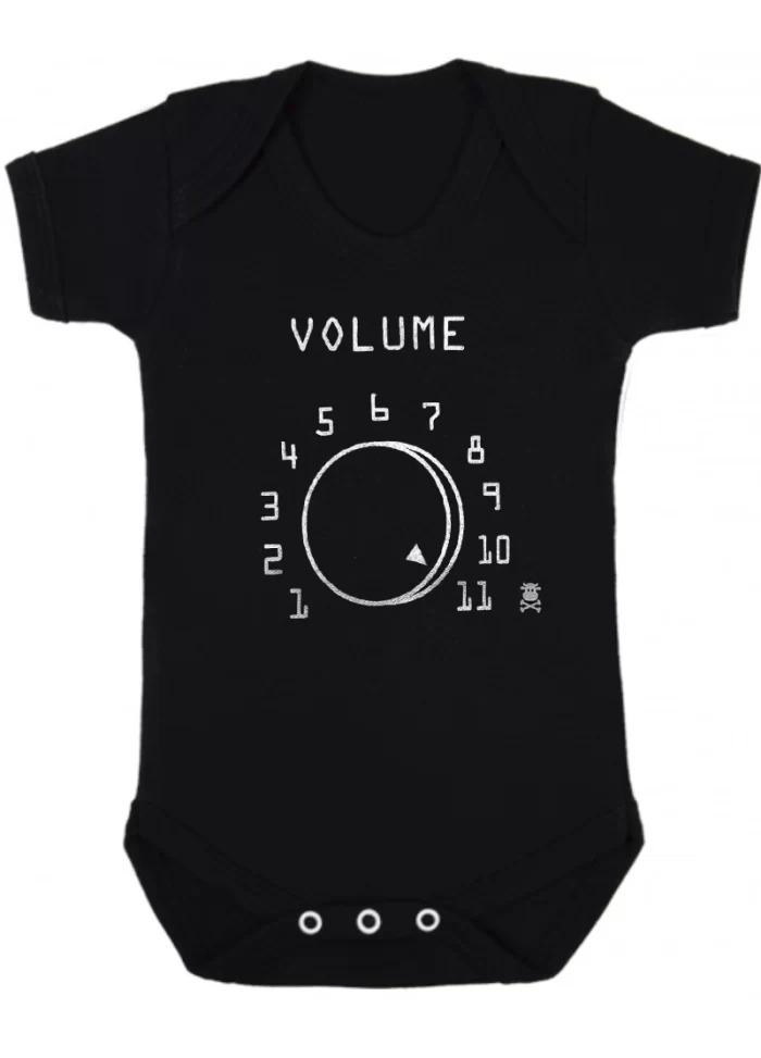 Volume 11 Spinal Tap Inspired Novelty Baby Grow Bodysuit Baby Gift