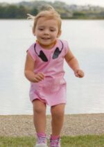 Cute Baby Girl Clothes, Toddler Dress Funky Pink With Cool DJ Headphone Print